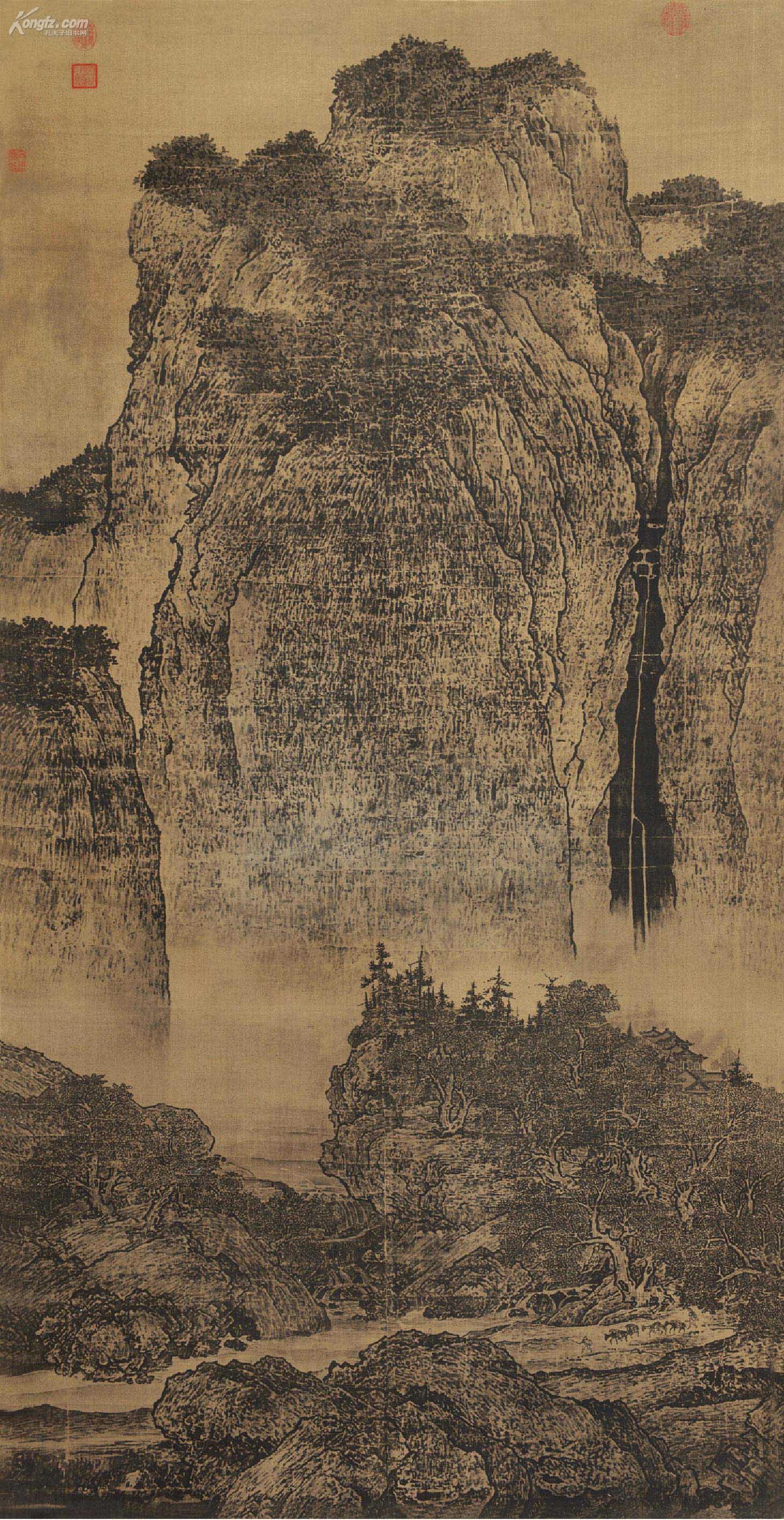 《溪山行旅图》是北宋著名画家范宽的代表作